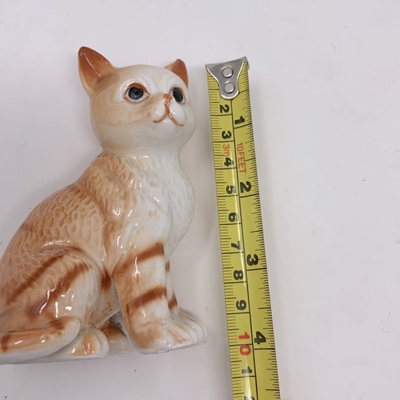Vintage porcelain orange ginger cat figurine - Picture 6 of 7